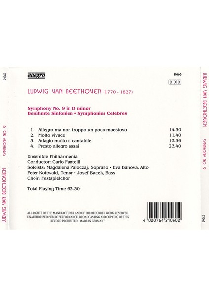Dikkat CD Beethoven* – Symphony No.9 fiyatları