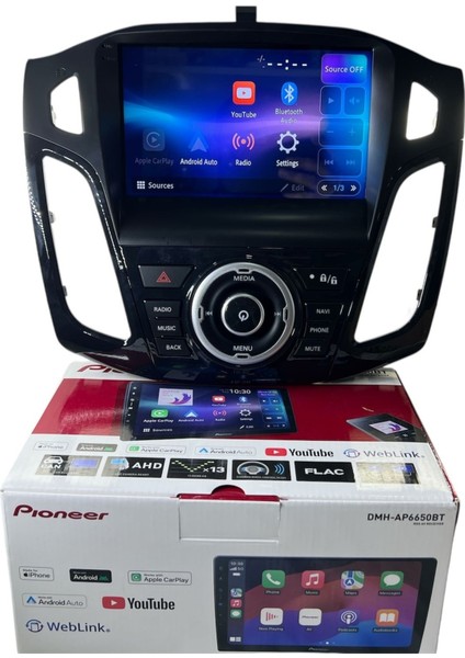 Ford Focus 3-3.5 Siyah Pioneer 4-64 Tam Profesyonel Oem Multimedia