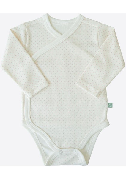 Organik New Dreams 3'lü Uzun Kol Kruvaze Body Pembe fiyatları