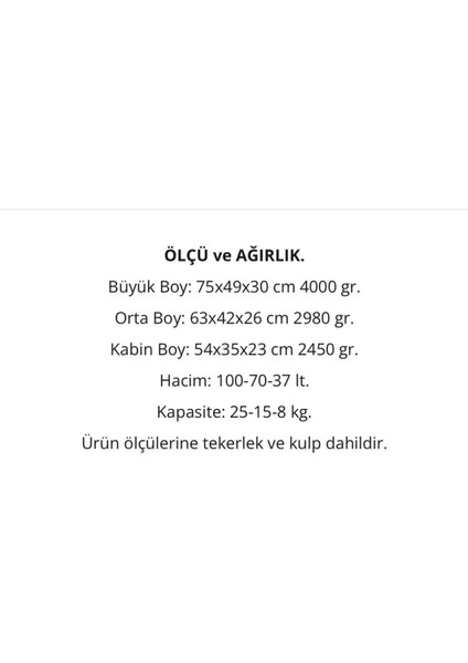 3'lü Valiz&bavul Seti Abs