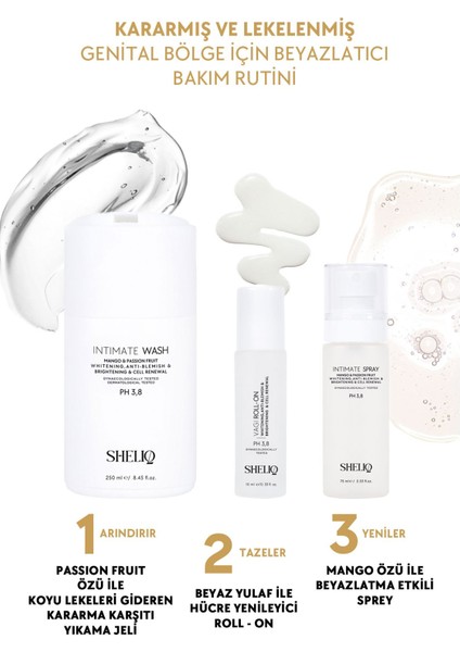 Genital Bölge Beyazlatıcı, Leke ve Kararma Giderici 75 ml Mango & Passion Fruits Intim Sprey