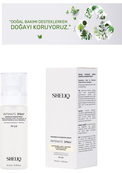 Genital Bölge Beyazlatıcı, Leke ve Kararma Giderici 75 ml Mango & Passion Fruits Intim Sprey