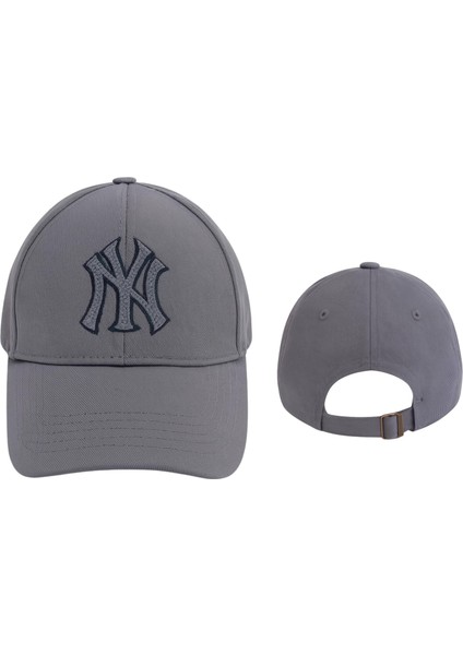 Ny Nakış Logolu Spor Beyzbol Şapkası Erkek Unisex Ayarlanabilir Metal Tokalı Kep modelleri