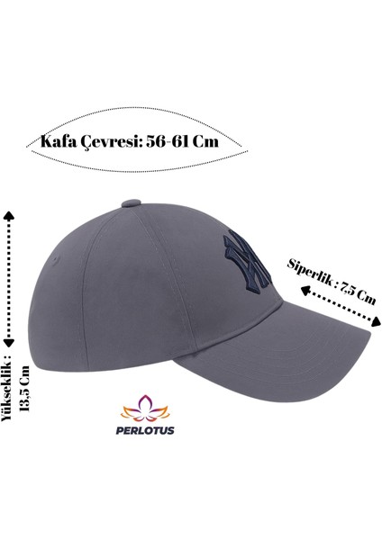 Ny Nakış Logolu Spor Beyzbol Şapkası Erkek Unisex Ayarlanabilir Metal Tokalı Kep fırsatları