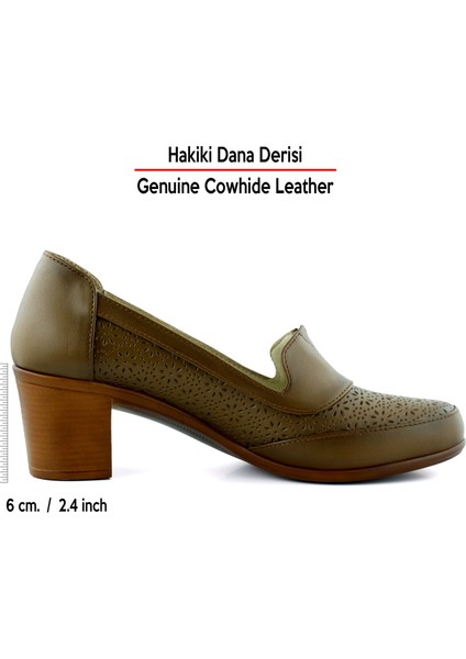 Madre Kahverengi Hakiki Dana Derisi Vintage Desenli Kalın Topuklu Günlük Klasik Ayakkabı fiyatları