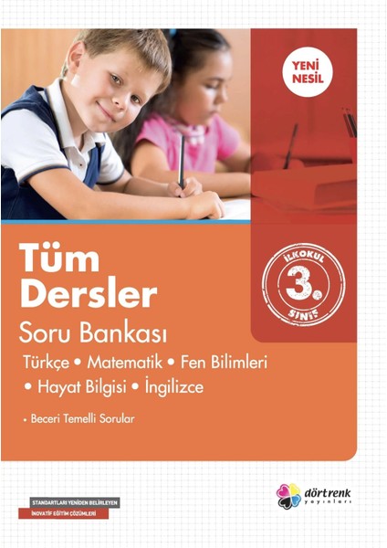 3.sınıf Dörtrenk Yayınları Tüm Dersler Soru Bankası