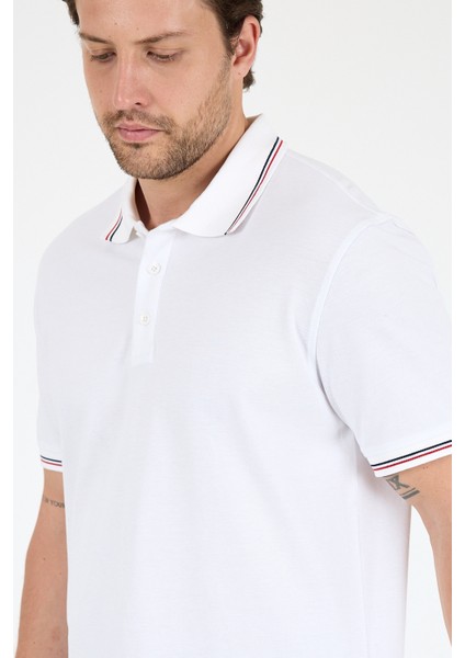 Erkek Polo Yaka Kısa Kollu T-Shirt – %95 Pamuk %5 Elastan – Esnek, Şık ve Rahat Erkek Tişört 0039 indirimleri