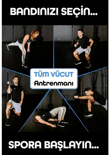 25 kg Direnç Bandı Siyah Barfiks Fitness Lastiği Egzersiz Pilates Antrenman Bandı - Sert fırsatları