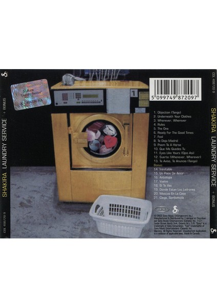 Dikkat CD Shakira – Laundry Service (+ Bonus) fiyatları