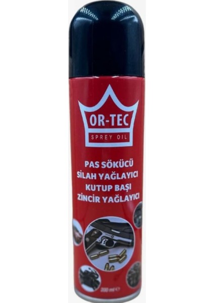 Or-Tec Pas Sökücü, Yağlayıcı ve Koruyucu Sprey 200 ml
