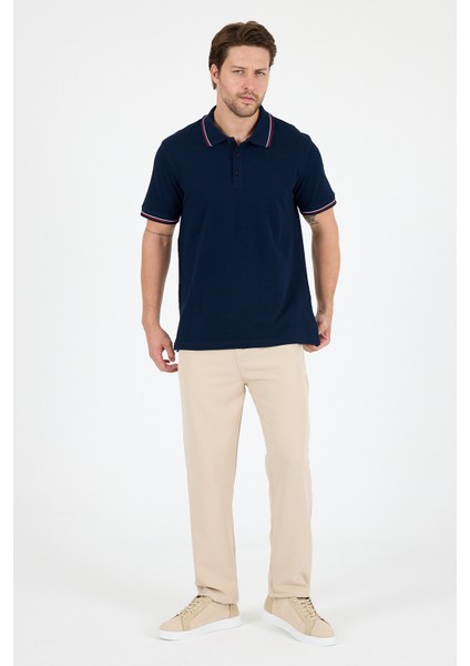 Erkek Polo Yaka Kısa Kollu T-Shirt – %95 Pamuk %5 Elastan – Esnek, Şık ve Rahat Erkek Tişört 0039 modelleri