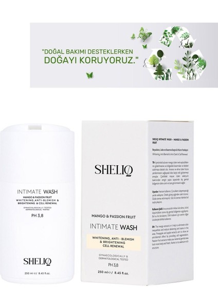 Genital Bölge Beyazlatıcı, Leke ve Kararma Giderici 250 ml Mango & Passion Fruits Intim Yıkama Jeli