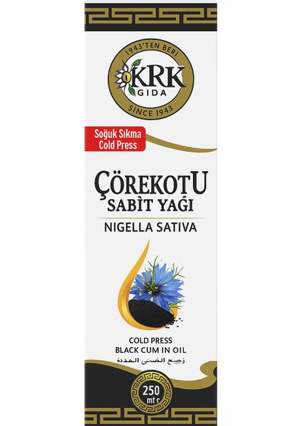 Çörek Otu Yağı 250 ml - Soğuk Sıkım, Saf, Bitkisel Yağ