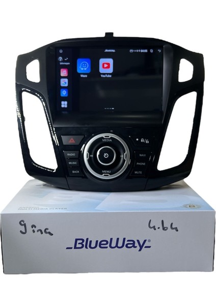 Ford Focus 3-3.5 Siyah Blueway 4-64 Profesyonel Oem Multimedia