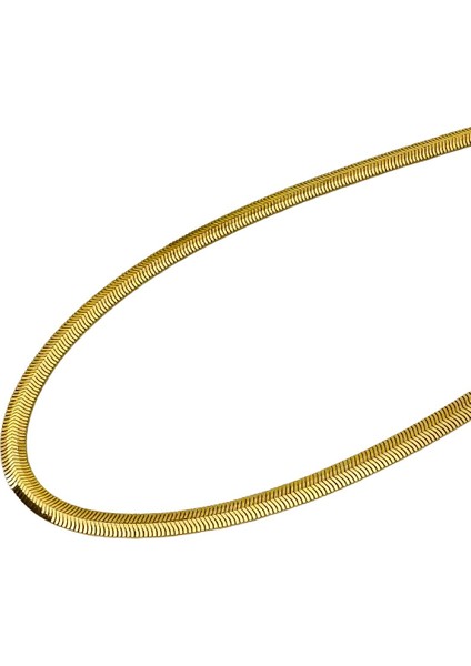Agakulche Italyan Ezme Balık Sırtı 5,20 mm Altın Zincir