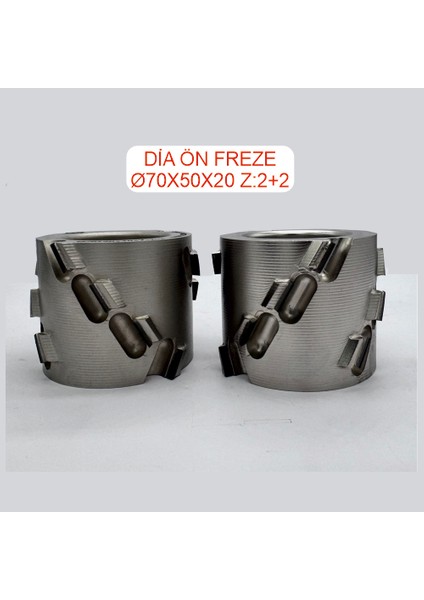 Dia Ön Freze Topu 70X50X20 Z=2+2 Rh + Lh fiyatları