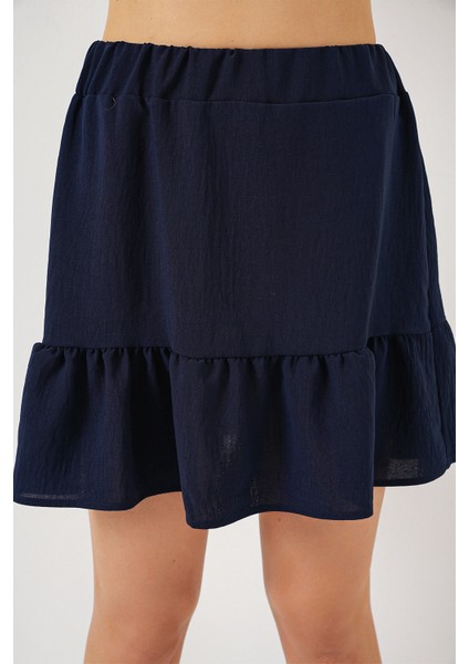 Kadın Ayrobin Mini Etek 8054 - Lacivert indirimleri