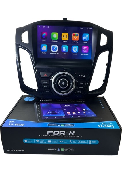 Ford Focus 3-3.5 Siyah Forx 6-128 Tam Profesyonel Oem Multimedia