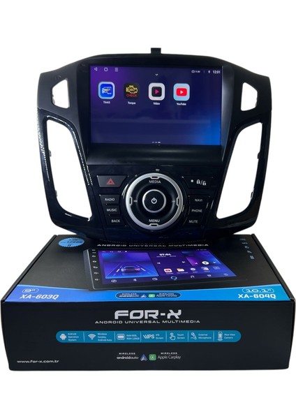 Ford Focus 3-3.5 Siyah Forx 6-128 Tam Profesyonel Oem Multimedia