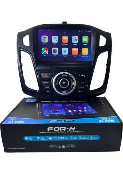 Ford Focus 3-3.5 Siyah Forx 6-128 Tam Profesyonel Oem Multimedia