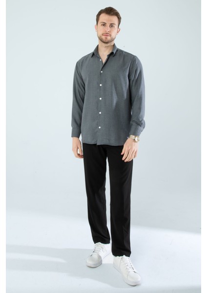 Mevsimlik Keten Dokulu Uzun Kollu Oversize Erkek Geniş Kalıp Gömlek(Ürün Geniş Kesimdir) fiyatları