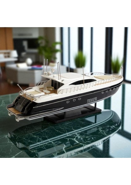 Denizcilik Grubu-Vietnam Gemiler-Mangusto 108 Black HULL-87X21X33 CM-JSB0042PB