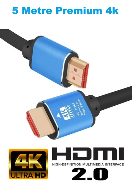4K HDMI Kablo Premium Gaming Sinema Tv Uydu Uyumlu