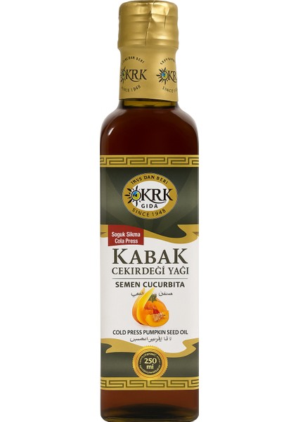 Kabak Çekirdeği Yağı 250 ml - Soğuk Sıkım, Saf, Bitkisel Yağ