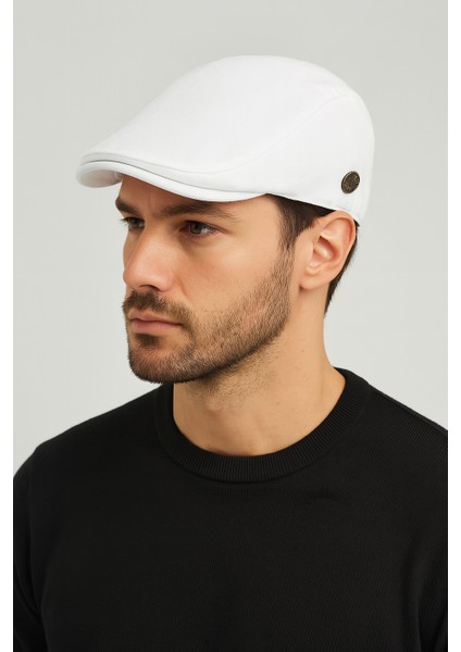 Yazlık Keten London Kasket Spor Kasket Şapka