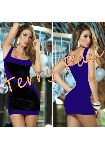 TP100730 Kontras Mini Elbise modelleri