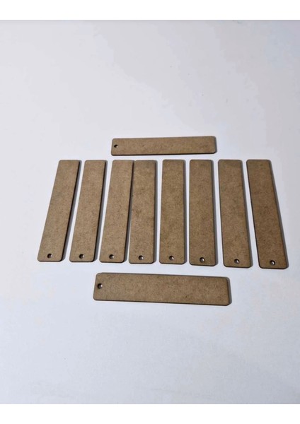 Boyanabilir Kitap Ayracı|ham Mdf| 15 x 3 Cm|10 Adet | KH6012