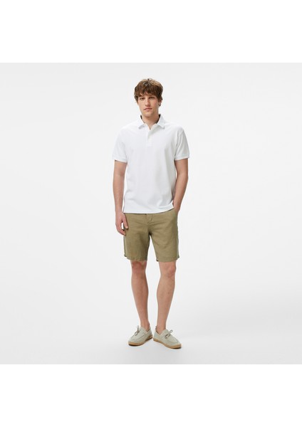 Erkek Beyaz Classic Fit Polo modelleri