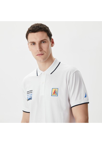 Erkek Beyaz Classic Fit Polo fırsatları