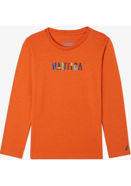 Erkek Çocuk Turuncu Uzun Kollu T-Shirt