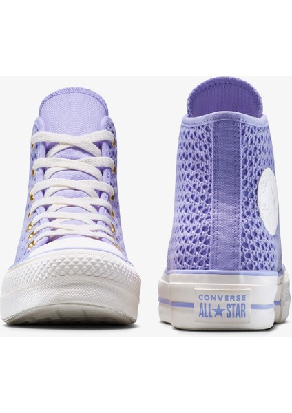 Chuck Taylor All Star Knit Kadın Mor Sneaker modelleri
