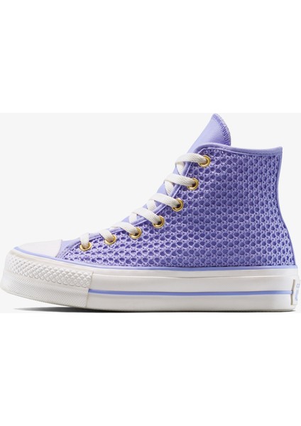 Chuck Taylor All Star Knit Kadın Mor Sneaker fırsatları
