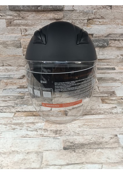 Açık Kask Mat Siyah V1