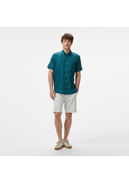Erkek Yeşil Classic Fit Gömlek