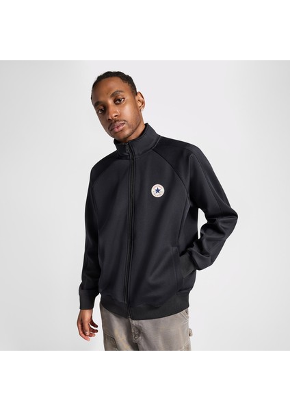 Erkek Fermuarlı Siyah Ceket