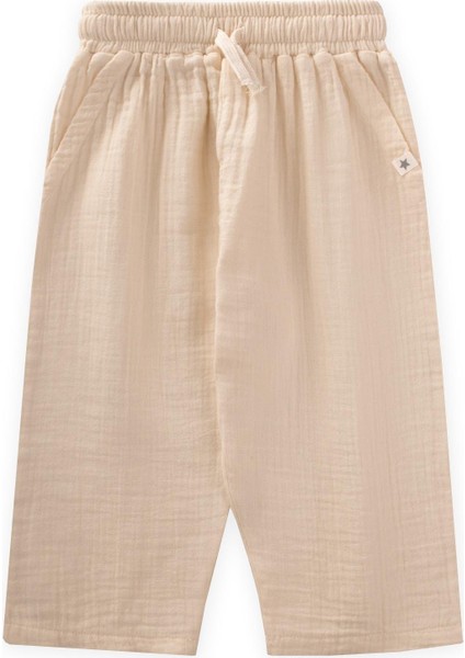 Müslin Pantolon 1-7 Yaş Bej