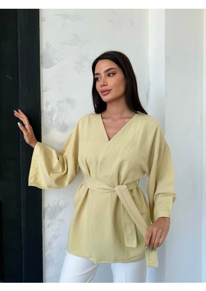 Kadın Kemerli Kimono
