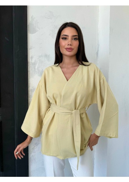 Kadın Kemerli Kimono modelleri