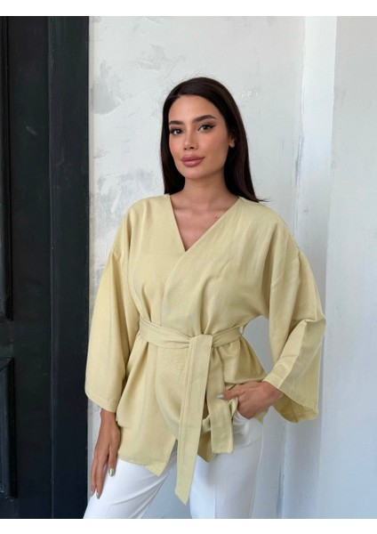 Kadın Kemerli Kimono indirimleri