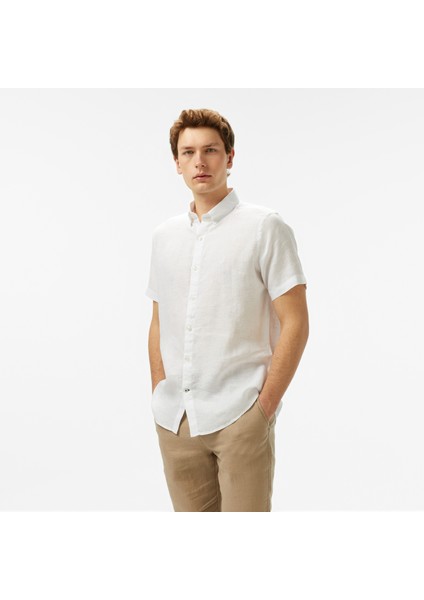 Erkek Beyaz Classic Fit Gömlek