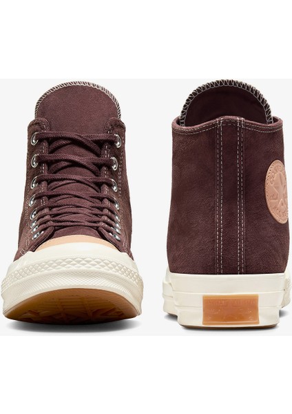 Chuck 70 Taylored Lux Unisex Kahverengi Deri Sneaker modelleri