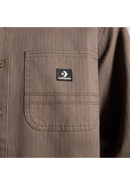 Classic Erkek Cepli Kahverengi Gömlek indirimleri