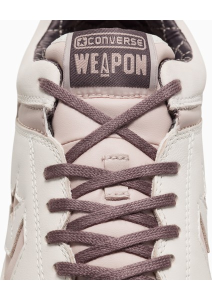Weapon Unisex Beyaz Deri Sneaker fırsatları