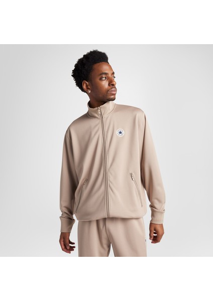 Classic Erkek Grafik Baskılı Kahverengi Ceket