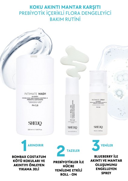 Genital Bölge Mantar ve Koku Giderici Floarayı Dengeleyen 75 ml Blueberry Intim Sprey