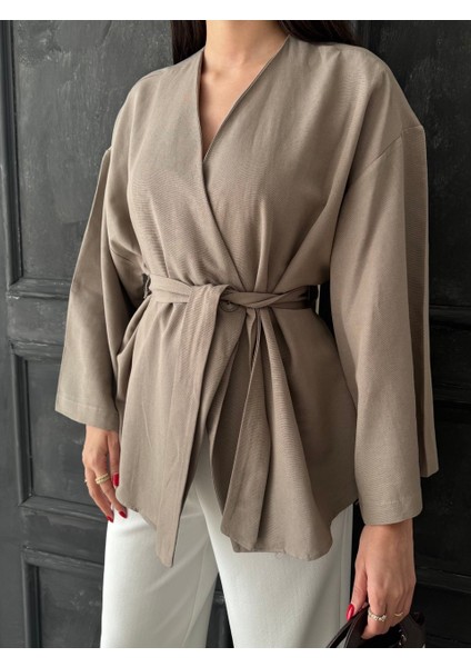 Kadın Kemerli Kimono fiyatları